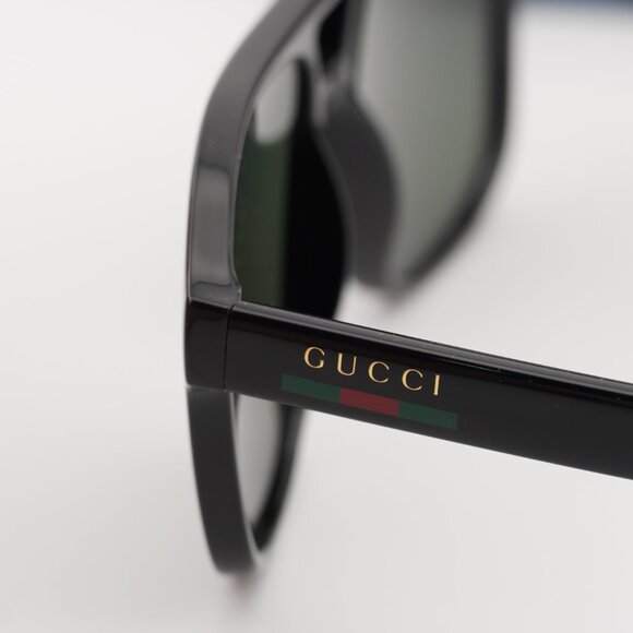 Gucci GG1856S 001 Aviator Sunglasses – Black/Grey - Picture 5 of 11